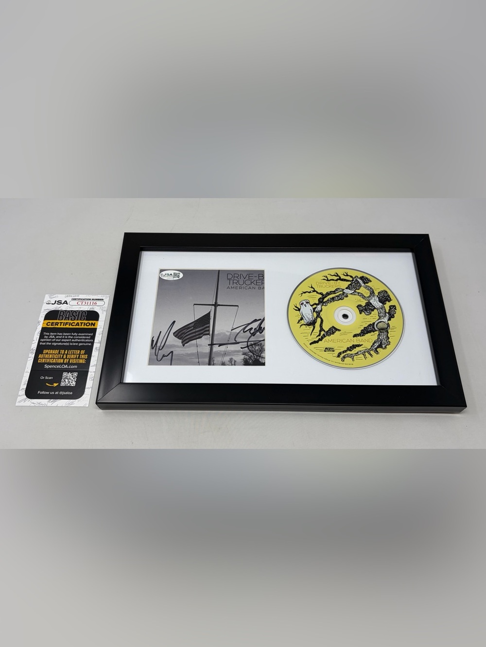 Drive By Truckers signed American Band CD Cover Framed JSA COA